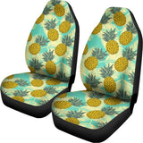 Tropical Vintage Pineapple Pattern Print Universal Fit Car Seat Covers 102422