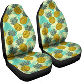 Tropical Vintage Pineapple Pattern Print Universal Fit Car Seat Covers 102422