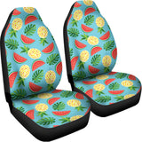 Tropical Watermelon And Pineapple Print Universal Fit Car Seat Covers 102422