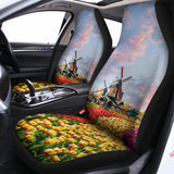 Tulip Field Print Universal Fit Car Seat Covers 102422
