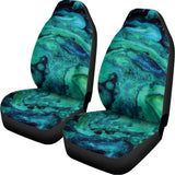 Turquoise Acid Melt Print Universal Fit Car Seat Covers 102422