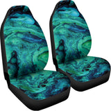 Turquoise Acid Melt Print Universal Fit Car Seat Covers 102422