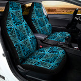 Turquoise African Ethnic Pattern Print Universal Fit Car Seat Covers 102422