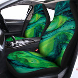 Turquoise And Green Acid Melt Print Universal Fit Car Seat Covers 102422
