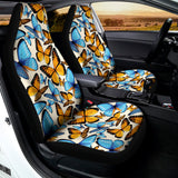 Turquoise And Orange Butterfly Print Universal Fit Car Seat Covers 102422
