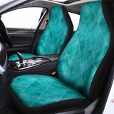 Turquoise Argyle Pattern Print Universal Fit Car Seat Covers 102422