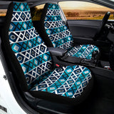 Turquoise Aztec Geometric Pattern Print Universal Fit Car Seat Covers 102422