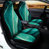 Turquoise Banana Leaf Print Universal Fit Car Seat Covers 102422
