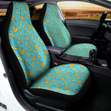Turquoise Banana Pattern Print Universal Fit Car Seat Covers 102422