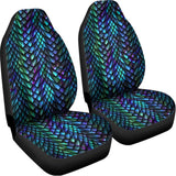 Turquoise Dragon Scales Pattern Print Universal Fit Car Seat Covers 102422