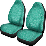 Turquoise (NOT Real) Glitter Print Universal Fit Car Seat Covers 102422