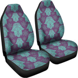 Turquoise Hamsa Pattern Print Universal Fit Car Seat Covers 102422