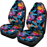 Turquoise Hawaiian Fruits Pattern Print Universal Fit Car Seat Covers 102422