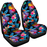 Turquoise Hawaiian Fruits Pattern Print Universal Fit Car Seat Covers 102422