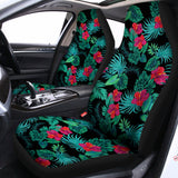 Turquoise Hawaiian Palm Leaves Print Universal Fit Car Seat Covers 102422