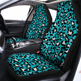 Turquoise Leopard Print Universal Fit Car Seat Covers 102422
