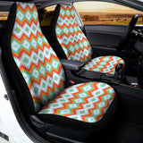 Turquoise Native American Pattern Print Universal Fit Car Seat Covers 102422