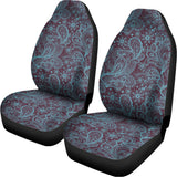 Turquoise Paisley Pattern Print Universal Fit Car Seat Covers 102422