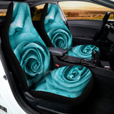 Turquoise Rose Flower Print Universal Fit Car Seat Covers 102422