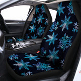 Turquoise Snowflake Pattern Print Universal Fit Car Seat Covers 102422