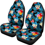 Turquoise Tropical Hawaii Pattern Print Universal Fit Car Seat Covers 102422