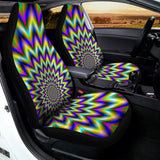 Twinkle Psychedelic Optical Illusion Universal Fit Car Seat Covers 102422