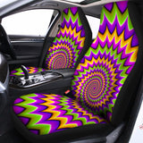 Twisted Colors Moving Optical Illusion Universal Fit Car Seat Covers 102422