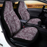 Umber Floral Bohemian Pattern Print Universal Fit Car Seat Covers 102422