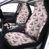 Unicorn Cupcake Pattern Print Universal Fit Car Seat Covers 102422