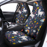 Unicorn Dream Cartoon Pattern Print Universal Fit Car Seat Covers 102422