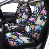 Unicorn Night Festival Pattern Print Universal Fit Car Seat Covers 102422