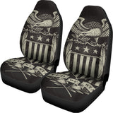 United We Stand American Flag Print Universal Fit Car Seat Covers 102422