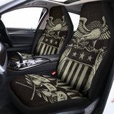 United We Stand American Flag Print Universal Fit Car Seat Covers 102422