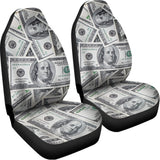 US Dollar Pattern Print Universal Fit Car Seat Covers 102422