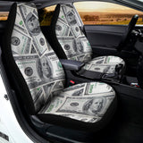 US Dollar Pattern Print Universal Fit Car Seat Covers 102422
