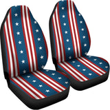 USA Independence Day Pattern Print Universal Fit Car Seat Covers 102422