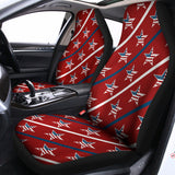 USA Patriotic Star Pattern Print Universal Fit Car Seat Covers 102422