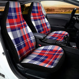 USA Plaid Pattern Print Universal Fit Car Seat Covers 102422