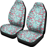 Valentine's Day Heart And Flower Print Universal Fit Car Seat Covers 102422