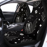 Vampire Coffin Pattern Print Universal Fit Car Seat Covers 102422
