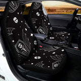 Vampire Coffin Pattern Print Universal Fit Car Seat Covers 102422