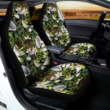Vanilla Flower And Coconut Pattern Print Universal Fit Car Seat Covers 102422
