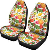 Vegan Fruits And Vegetables Print Universal Fit Car Seat Covers 102422