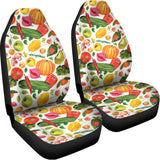 Vegan Fruits And Vegetables Print Universal Fit Car Seat Covers 102422