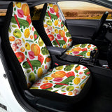 Vegan Fruits And Vegetables Print Universal Fit Car Seat Covers 102422