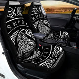Viking Triple Horn Of Odin Print Universal Fit Car Seat Covers 102422