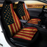 Vintage American Flag Print Universal Fit Car Seat Covers 102422