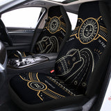 Vintage Aquarius Zodiac Sign Print Universal Fit Car Seat Covers 102422