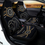 Vintage Aquarius Zodiac Sign Print Universal Fit Car Seat Covers 102422