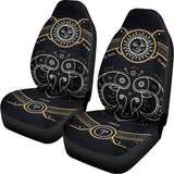 Vintage Aries Zodiac Sign Print Universal Fit Car Seat Covers 102422